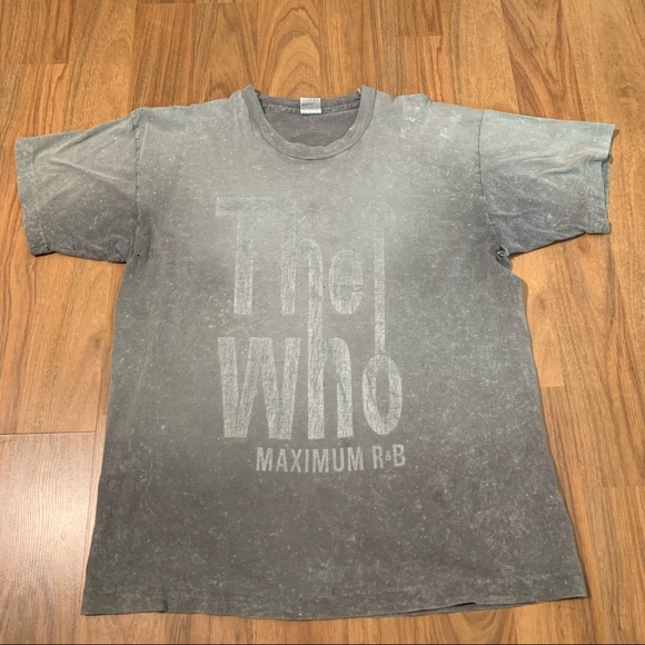 Vintage The Who Maximum R&B Band Concert Tour T-shirt Single Stitch Tee Large